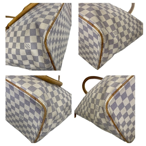 Louis Vuitton Tote bag white damier leather handbag used good condition vintage - Picture 13 of 14